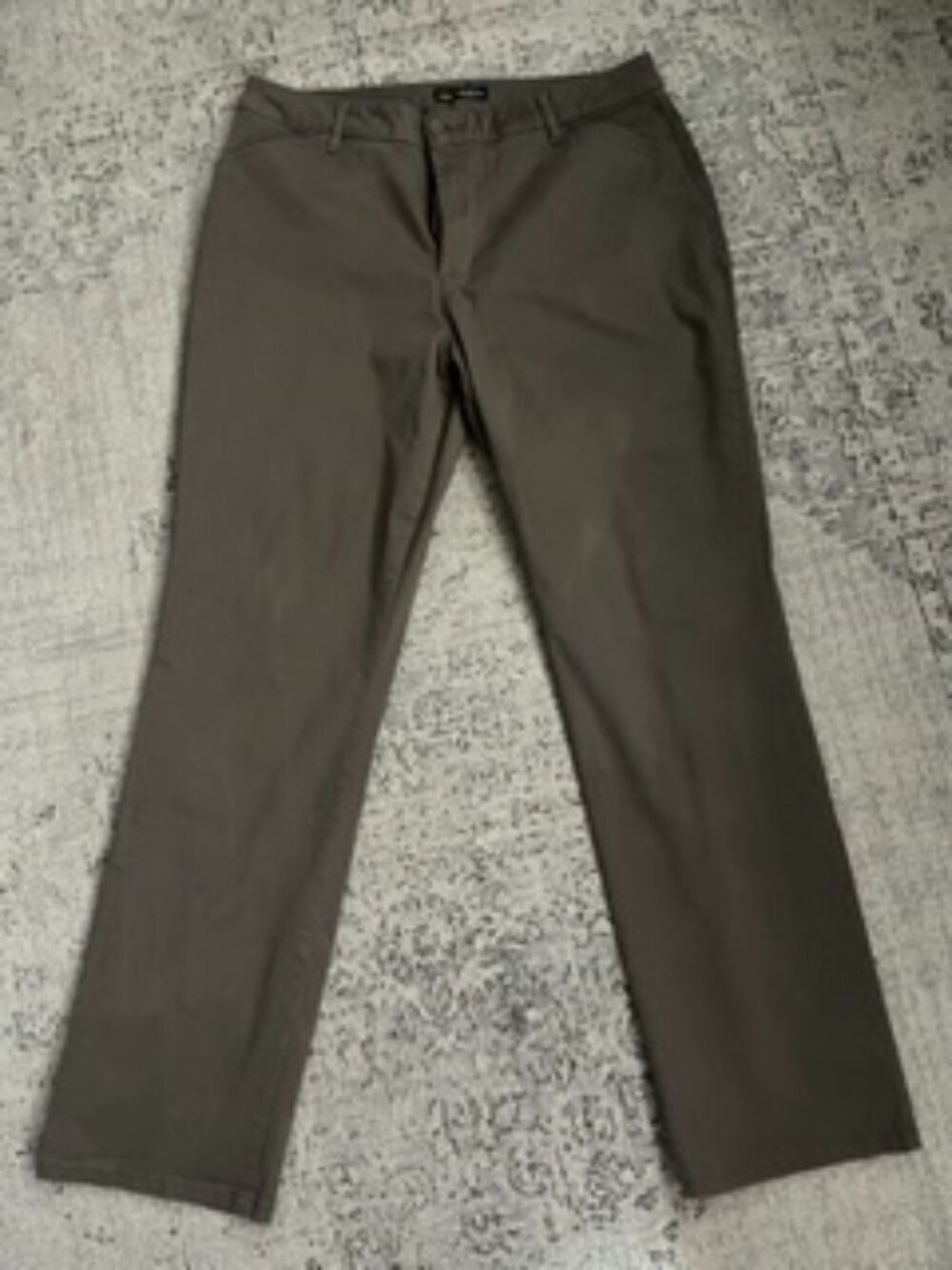 🧡3/$15 Lee Relaxed Fit Straight Leg Mid Rise Effortless Wash & Wear Women's 14